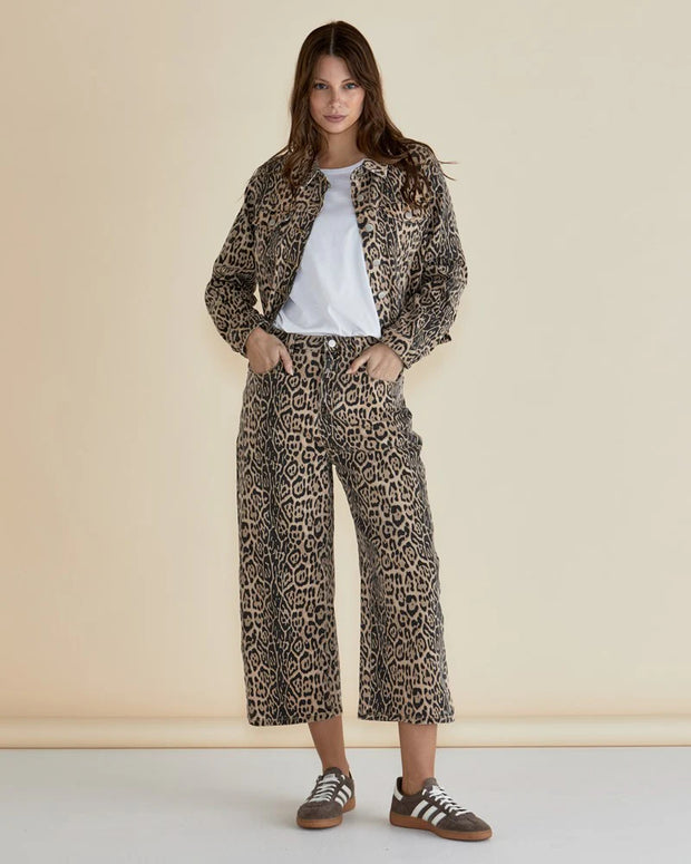 Lucca Leopard Print Jacket