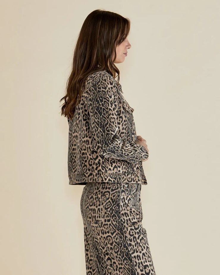 Lucca Leopard Print Jacket