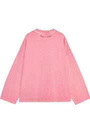 Lucky In Love L/S Tee - Vintage Wash Pink
