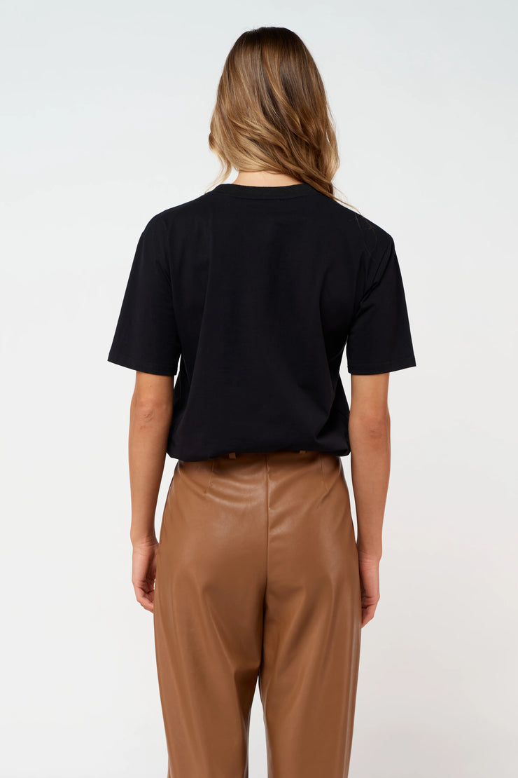 Apéro Maeve Embroidered Tee - Black/Multi (NON BFF)