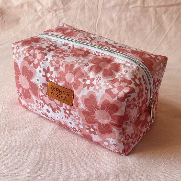 Cosmetic Bag - Strawberry Floral