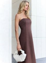 Esmaée - Marseille Bandeau Dress - Espresso