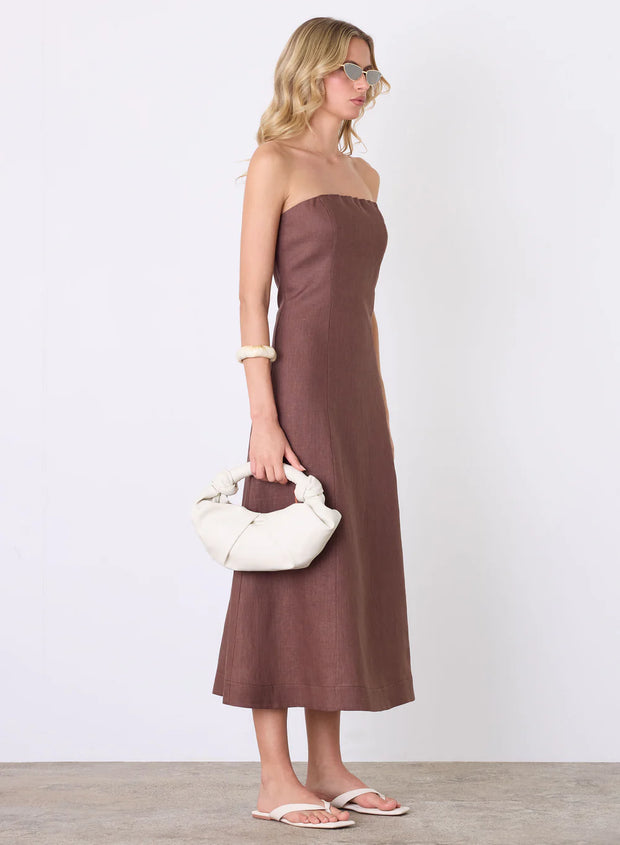 Esmaée - Marseille Bandeau Dress - Espresso