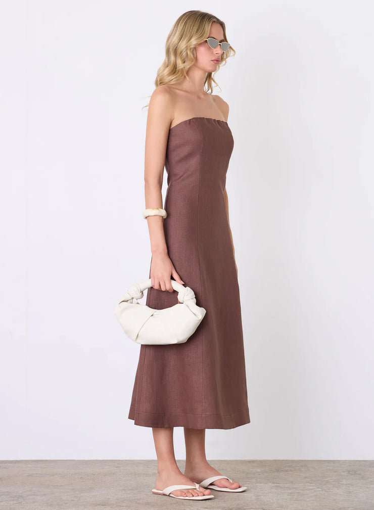 Esmaée - Marseille Bandeau Dress - Espresso