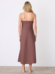 Esmaée - Marseille Bandeau Dress - Espresso