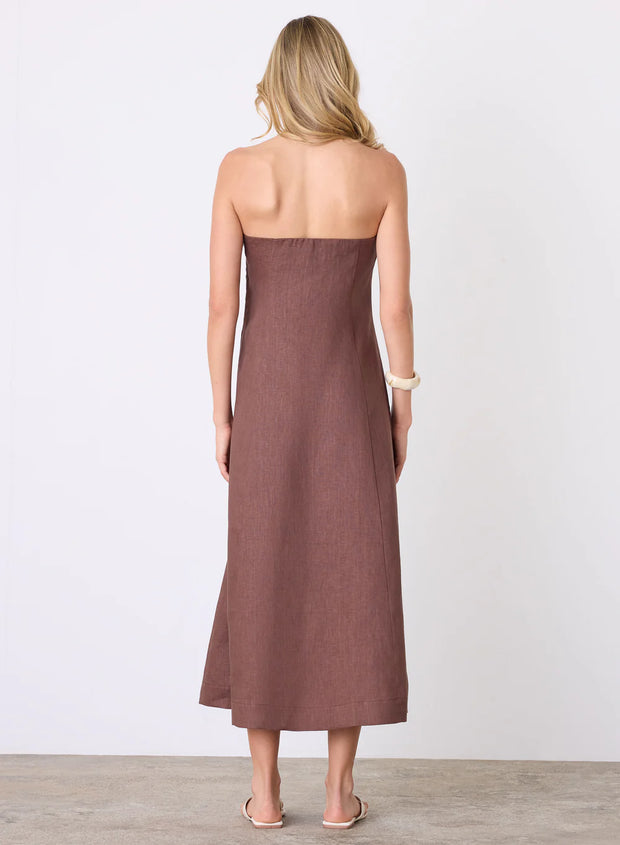 Esmaée - Marseille Bandeau Dress - Espresso