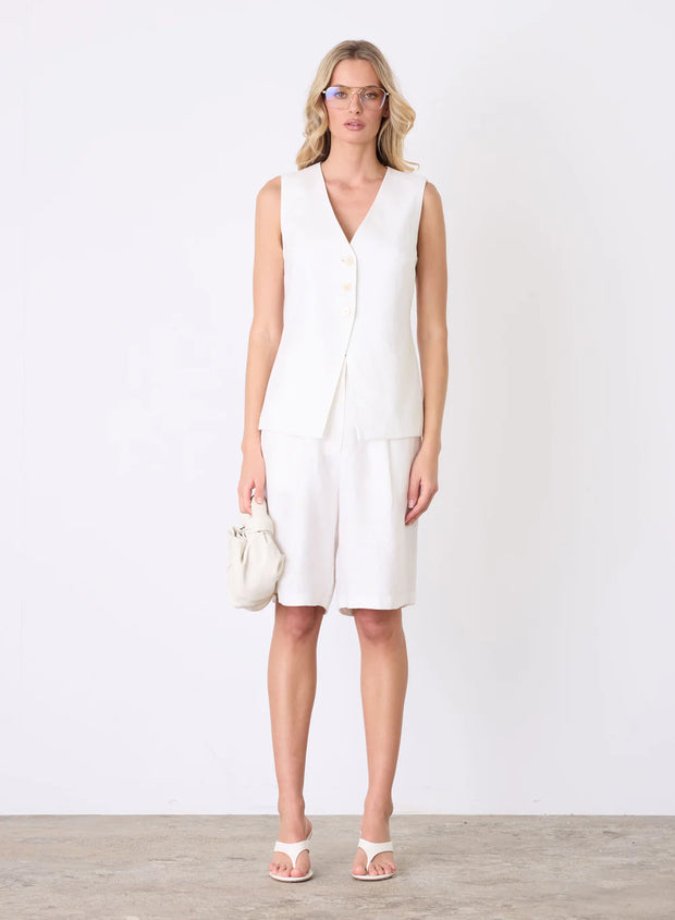 Esmaée - Marseille Vest Top - White