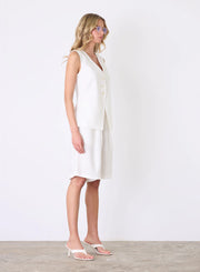 Esmaée - Marseille Vest Top - White