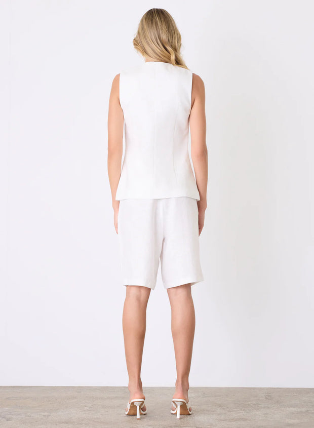Esmaée - Marseille Vest Top - White