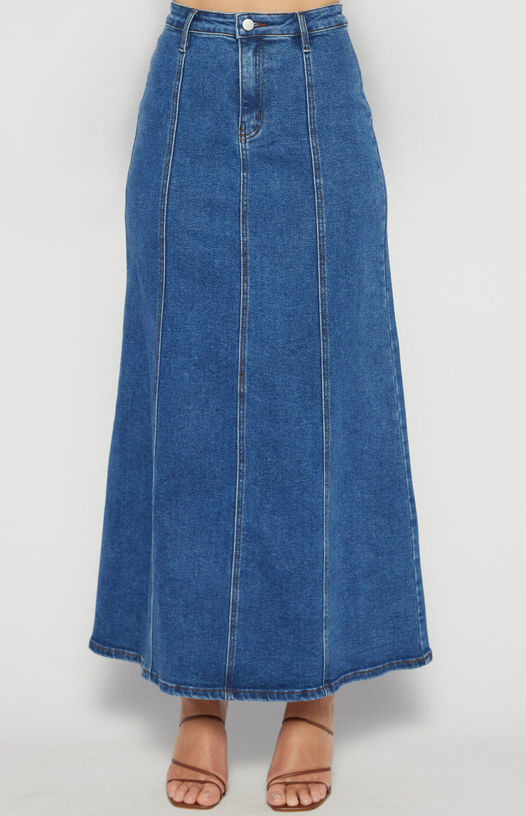 Alana Maxi Denim Skirt