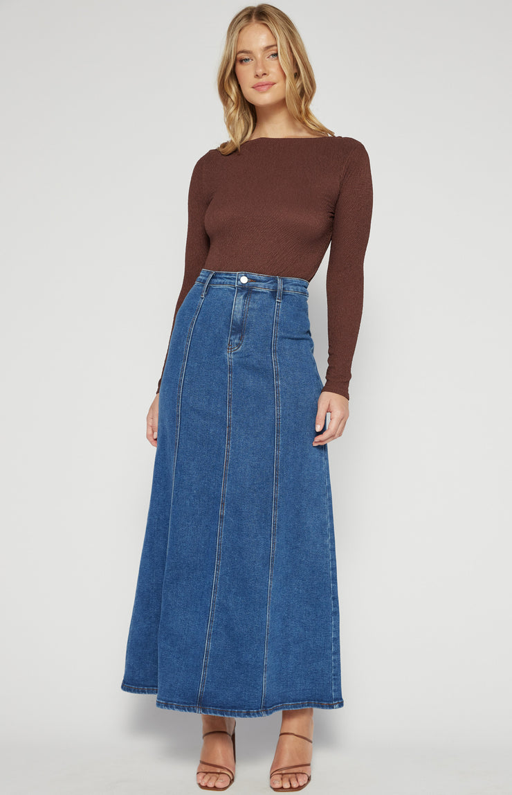 Alana Maxi Denim Skirt
