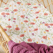 Fitted Bassinet Sheet | Change Pad Cover - Meadow