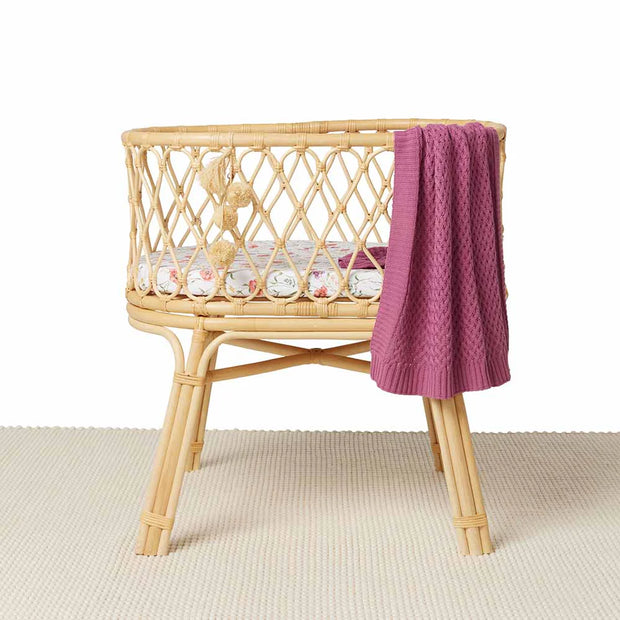 Fitted Bassinet Sheet | Change Pad Cover - Meadow