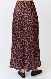(PRE-ORDER) Millie Slip Skirt - Coco Leopard