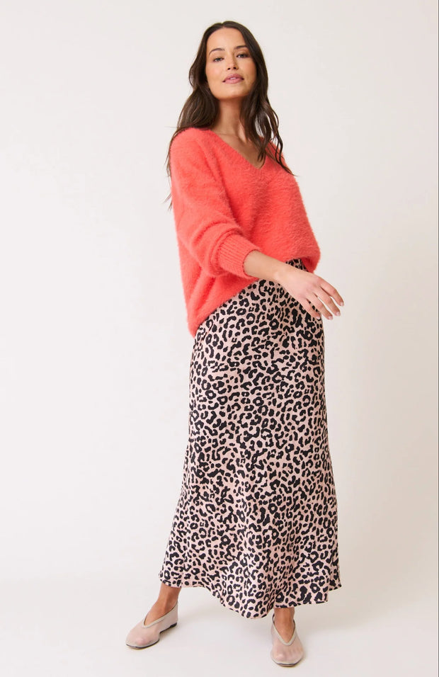 (PRE-ORDER) Millie Slip Skirt - Neutral Leopard