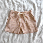 DUKES Mocha Stripe Shorts