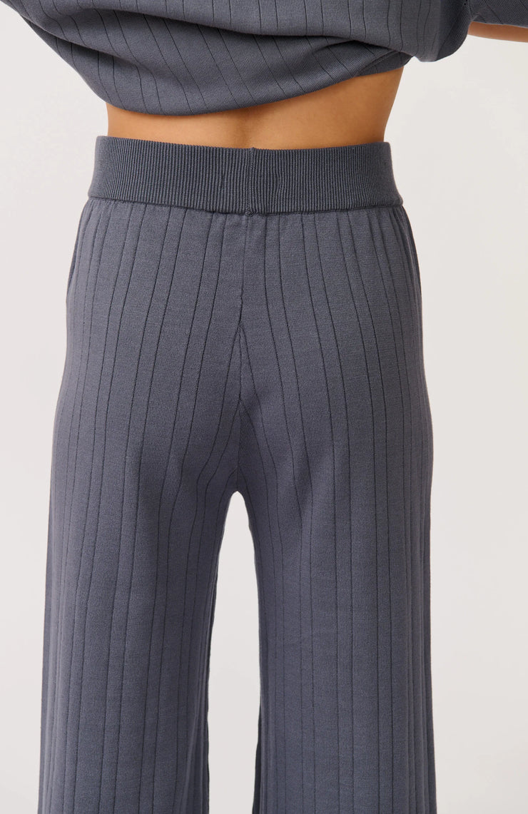 Molly Knit Pant - Slate Knit