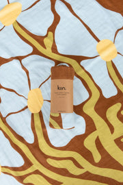 KiiN - Organic Muslin Swaddle - Fleur (Limited Edition)