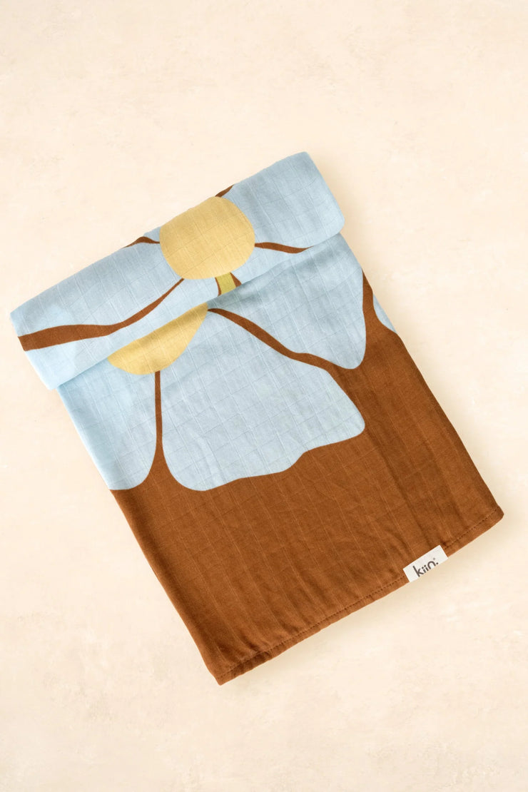 KiiN - Organic Muslin Swaddle - Fleur (Limited Edition)
