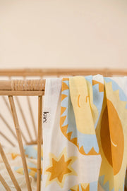 KiiN - Organic Muslin Swaddle - Sunny Day (Limited Edition)