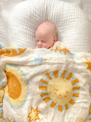KiiN - Organic Muslin Swaddle - Sunny Day (Limited Edition)