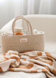 KiiN - Cotton Rope Nappy Caddy Organiser