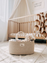 KiiN - Cotton Rope Nappy Caddy Organiser
