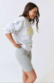 (PRE-ORDER) Nina Sweater - Grey Marle Varsity