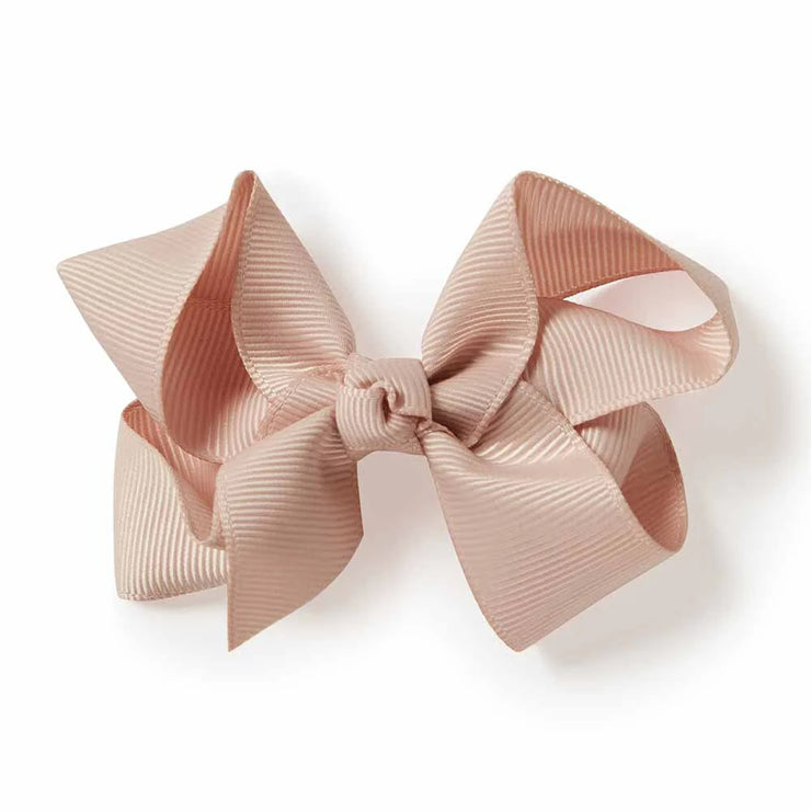 Bow Hair Clip - Nude