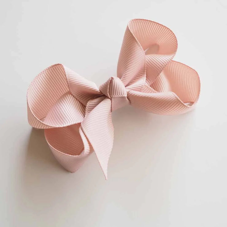 Bow Hair Clip - Nude