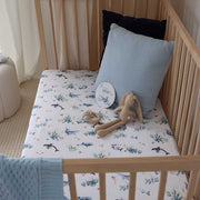 Fitted Cot Sheet - Ocean