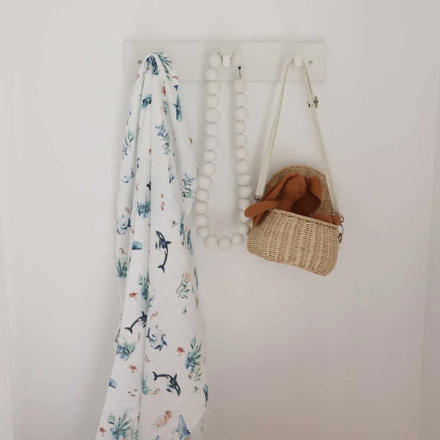 Organic Muslin Wrap - Ocean