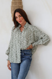 Olivia Shirt - Sage