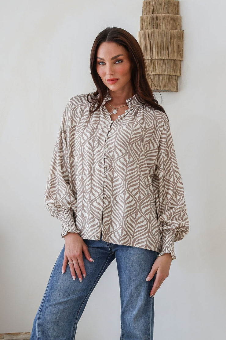 Olivia Shirt - Latte
