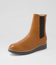 OREMI Chelsea Leather Boots - Drambuie Choc