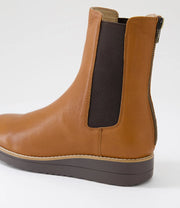 OREMI Chelsea Leather Boots - Drambuie Choc