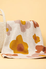 KiiN - Organic Cotton Knitted Blanket - Bloom