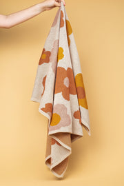 KiiN - Organic Cotton Knitted Blanket - Bloom