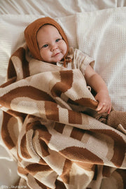 KiiN - Organic Cotton Knitted Blanket - Rainbow