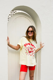 Out Of Office Tee - Vintage Wash Lemon