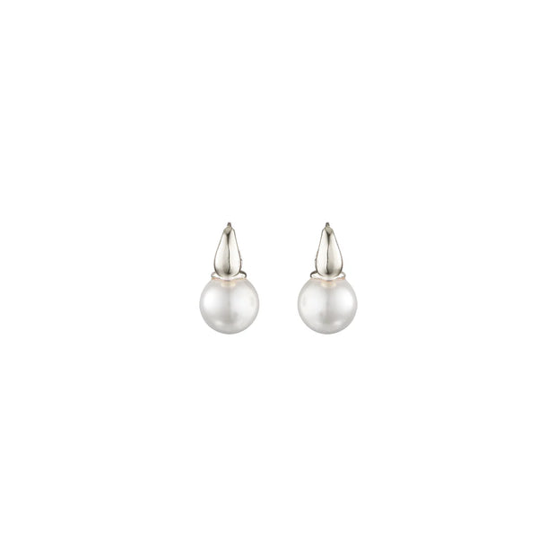 PICCOLA Pearl Earrings - Sterling Silver Plating