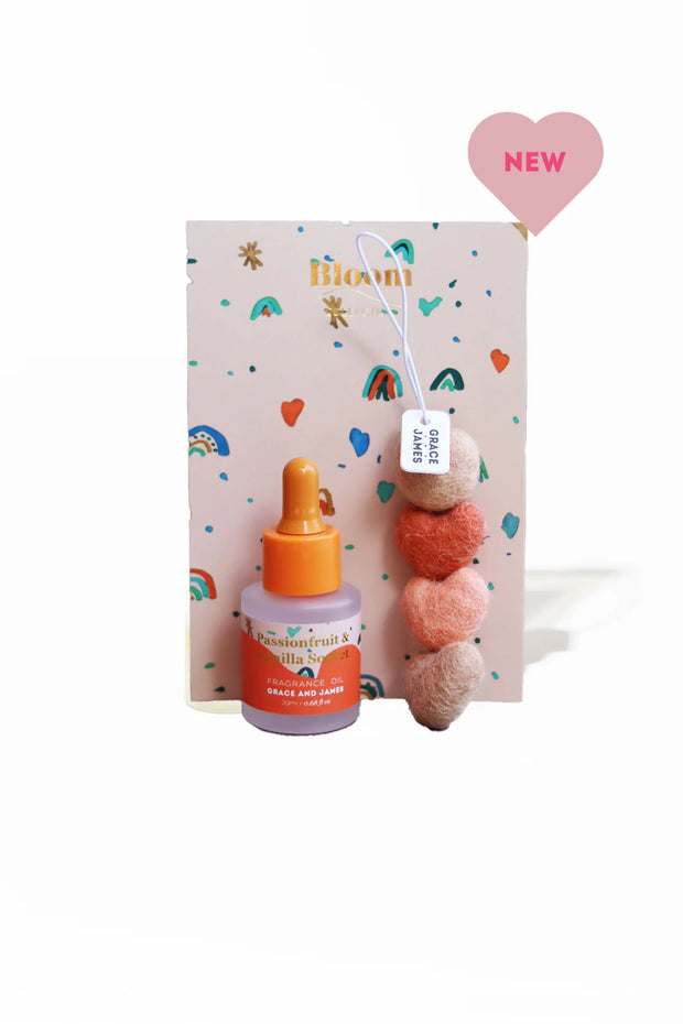 HEART Felt Air Freshener - Passionfruit & Vanilla Sorbet