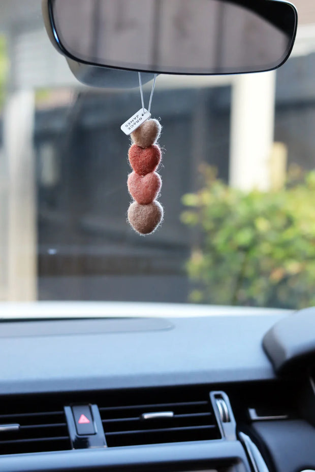 HEART Felt Air Freshener - Passionfruit & Vanilla Sorbet