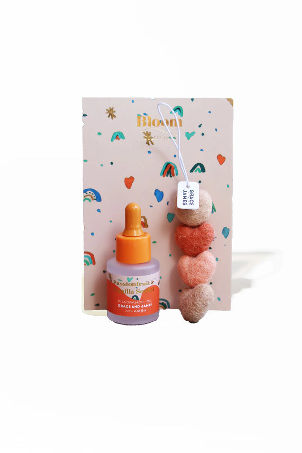 HEART Felt Air Freshener - Passionfruit & Vanilla Sorbet