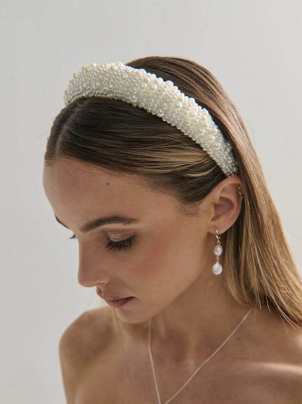 Pia Faux Pearl Statement Headband