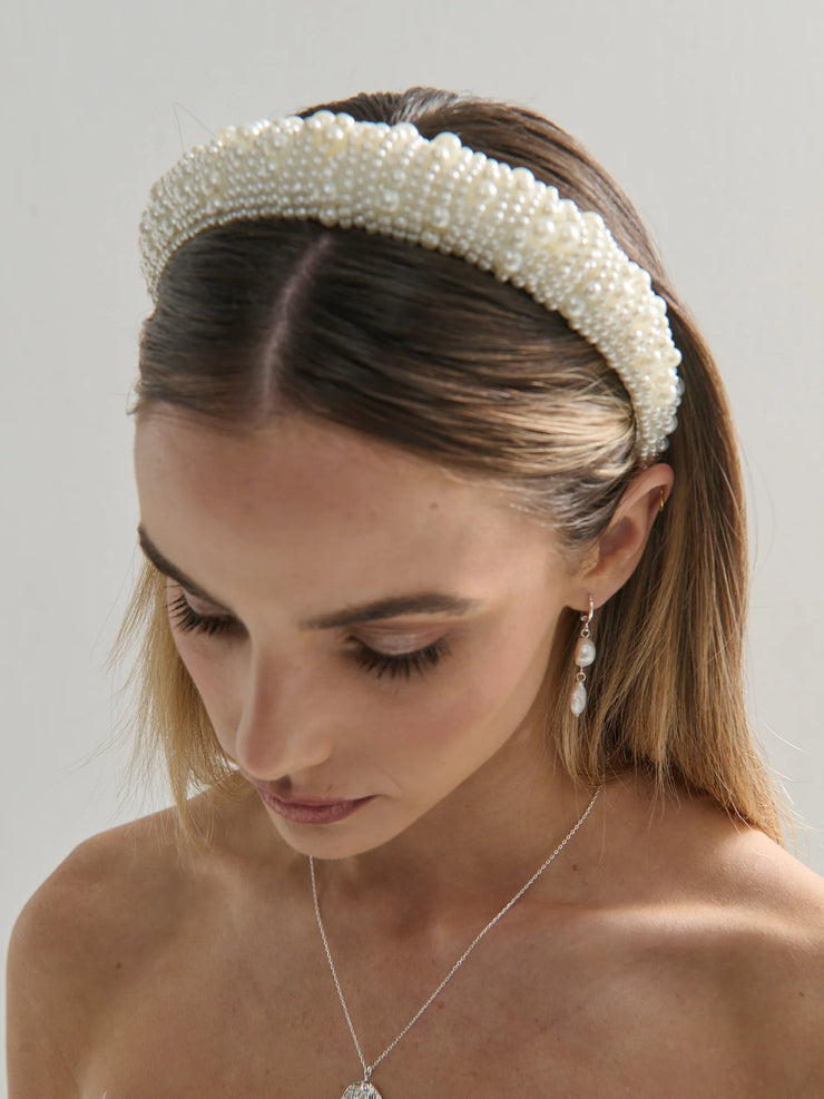 Pia Faux Pearl Statement Headband
