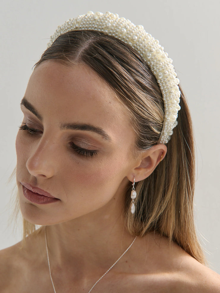 Pia Faux Pearl Statement Headband