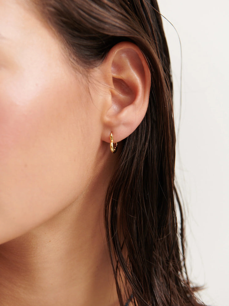 Piccolo Small Heart Earrings - 18K Gold Plated