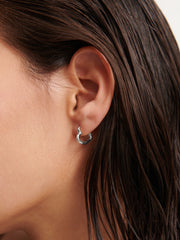 Piccolo Small Heart Earrings - Sterling Silver Plated