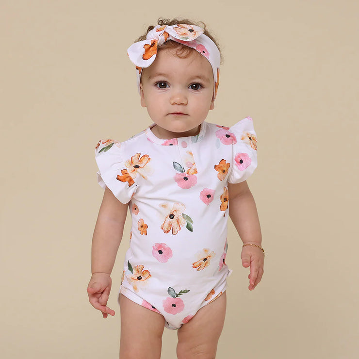 Short Sleeve Bodysuit - Poppy